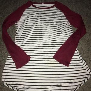 Striped long sleeve shirt